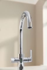 Смеситель для кухонной мойки GROHE Blue Pure BauCurve с функцией фильтрации, без фильтра в комплекте, хром (30580000)