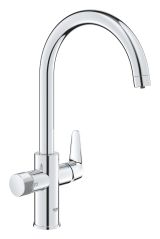 Смеситель для кухонной мойки GROHE Blue Pure BauCurve с функцией фильтрации, без фильтра в комплекте, хром (30580000)