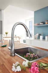 Мойка GROHE K700 60-S 55/45 1.0, нержавеющая сталь (31726SD0)