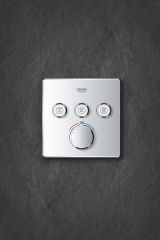 Внешняя часть термостата для душа GROHE Grohtherm SmartControl на 3 потребителя, хром (29126000)