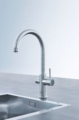 Смеситель для кухонной мойки GROHE Blue Home с системой фильтрации, охлаждения и газирования воды, суперсталь (31455DC1)