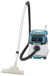Аккумуляторный строительный пылесос Makita DVC150L, 2x18 В, с опцией работы от сети, 15 л, с 2 АКБ 5 Ач, без ЗУ (DUST-KITM13)