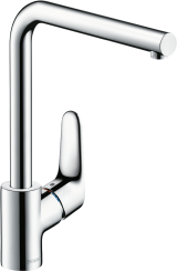 Смеситель для кухонной мойки hansgrohe Focus M41 280, с поворотным изливом 31817000, хром