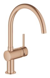 Смеситель для кухни GROHE Minta с поворотным C-изливом, теплый закат матовый (32917DL0)
