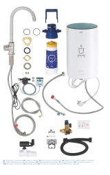 Смеситель для кухни GROHE Red Mono и бойлер Red M-size, суперсталь (30085DC1)