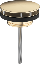 Донный клапан для раковины hansgrohe незапираемый 50001140, шлифованная бронза