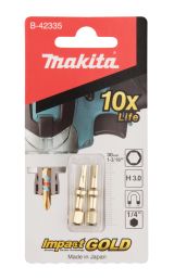 Насадка Makita Impact Gold ShorTon HEX3.0, 30 мм, E-form (MZ), 2 шт., B-42335