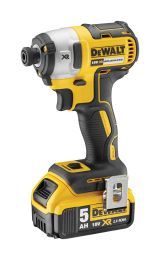 Набор электроинструмента DEWALT: перфоратор DCH273 + ударный шуруповерт DCF887 + УШМ DCG405, с 3 АКБ 5 Ач и ЗУ, в двух кейсах TSTAK, DCK305P3T
