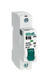 Автоматический выключатель DEKraft 1Р 16А, B ВА-103 6кА, 12209DEK