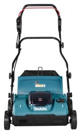 Аккумуляторный скарификатор-аэратор Makita UV001GU201, 40 В, 38 см, 50 л, с 2 АКБ 4 Ач и ЗУ