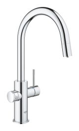 Смеситель для кухни GROHE Blue Home с системой фильтрации, охлаждения и газирования воды, Wi-Fi, хром (31541000)
