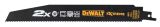 Полотно универсальное для сабельных пил биметаллическое DEWALT DT2308L, BiM, 228 x 2.5 мм, S1120СF, 5 шт.