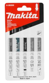 Набор электроинструмента Makita 18 В: дрель-шуруповерт + лобзик + набор пилок, с 2 АКБ 1.5 Ач и ЗУ, в сумке