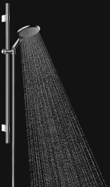 Душевой гарнитур GROHE Rainshower Solo 150, 2 режима струи, душевая штанга 900 мм, хром (27273001)