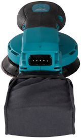 Аккумуляторная эксцентриковая шлифмашина Makita BO003CGZ, 40 В, 125 мм, 10000 кол/мин, с выносной батареей, без АКБ и ЗУ