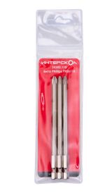 Бита ИНТЕРСКОЛ PH2, 110 мм хвостовик 1/4", 3 шт. (25202.110)