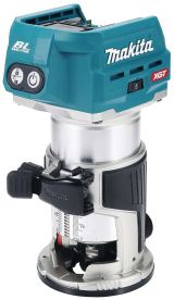 Аккумуляторный набор Makita, 40 В: угловая шлифмашина GA004 + фрезер RT001, с 2 АКБ 4 Ач и ЗУ, в 2 кейсах MakPac