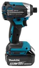 Аккумуляторный ударный шуруповерт Makita LXT, 18 В, 170 Нм, 3400 об/мин, 1/4", DTD153RT