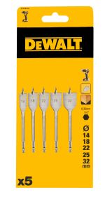 Набор перьевых сверл по дереву DEWALT DT4798, 14-32 мм, 5 шт. (DT4798-QZ)