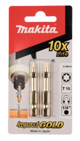 Насадка Makita Impact Gold T15, 50 мм, E-form (MZ), 2 шт., B-28232