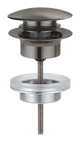 Донный клапан для раковины GROHE, темный графит матовый (65807AL0)