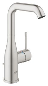 Смеситель для раковины GROHE Essence с донным клапаном, L-Size, суперсталь (32628DC1)