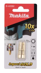 Насадка Makita Impact Gold Shorton T30, 30 мм, E-form (MZ), 2 шт., B-42282