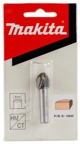 Фреза концевая фасочная Makita 12, 7х12, 7х8х32х2Т, 45°, D-10665