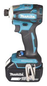 Аккумуляторный ударный шуруповерт Makita LXT, 18 В, 170 Нм, 3400 об/мин, 1/4", без АКБ и ЗУ, в кейсе MakPac, DTD153ZJ