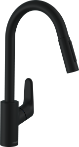 Смеситель для кухонной мойки hansgrohe Focus M41 240, с вытяжным душем 2jet 31815670, матовый черный