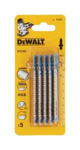 Пилка для лобзика DEWALT DT2163, по металлу HSS, 100 x 72 x 3 мм, T127D, 5 шт.