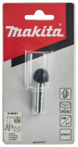 Фреза пазовая галтельная Makita "Эконом" 7, 9R 15, 8х12, 7х8х45х2Т, D-68301