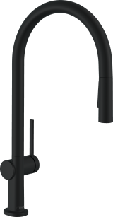 Смеситель для кухонной мойки hansgrohe Talis M54 210, с вытяжным душем 2jet, sBox 72801670, матовый черный