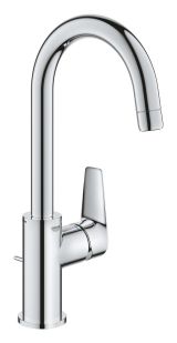 Смеситель для раковины GROHE Start Edge QuickFix с донным клапаном, L-Size, хром (24201001)