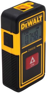 Аккумуляторный лазерный дальномер DEWALT DW030PL, 3.7 В, красный луч, 9 м, со встроенной АКБ (DW030PL-XJ)