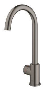 Комплект для кухни GROHE Red Mono II с бойлером M-size, с вертикальным вентилем с C-образным изливом, темный графит матовый (30085AL1)