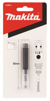 Держатель для бит Makita B-48751, магнитный, HEX 1/4", 80 мм