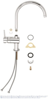 Смеситель для кухни GROHE Minta, хром (32917000)