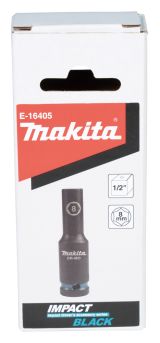 Ударная удлиненная торцовая головка Makita Impact Black 1/2" 8x81, 5 мм , E-16405