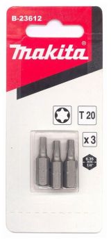 Насадка Makita T20, 25 мм, C-form, 3 шт., B-23612