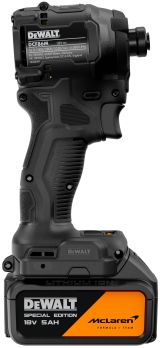 Аккумуляторный шуруповерт DEWALT McLaren Limited Edition DCF86MP1T, 18 В, 205 Нм, 3800 уд/мин, с АКБ 5 Ач и ЗУ, в кейсе TSTAK