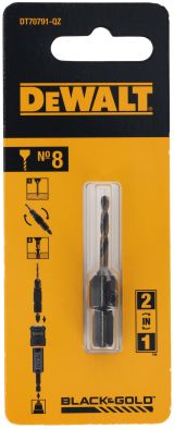 Пилотное сверло с зенкером DEWALT DT70791, №8, 2.77 мм (DT70791-QZ)