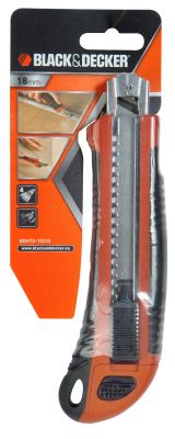 Нож с лезвием с отламываемыми сегментами кассетный BLACK+DECKER BDHT0-10235, 18 мм
