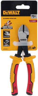 Диагональные кусачки DEWALT DWHT82801-0, с токоизолирующими рукоятками, 16 см