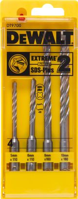Набор буров DEWALT DT9700, SDS-plus в пластиковой кассете, 4 шт.