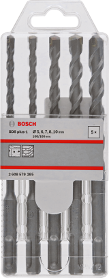 Набор буров для бетона Bosch SDS plus-1 2608579285, 5 шт.