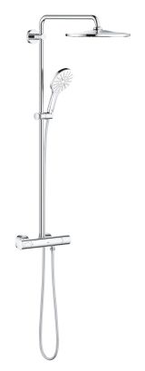 Душевая система GROHE Rainshower SmartActive 310 с термостатом для душа, белая луна (26648LS0)