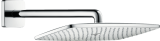 Верхний душ hansgrohe Raindance 360 1jet EcoSmart с настенным кронштейном 26605000, хром