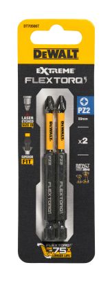 Бита DEWALT PZ2, 85 мм, HEX, 2 шт. (DT70566T-QZ)