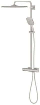 Душевая система GROHE Rainshower SmartActive 310 Cube с термостатом для душа, суперсталь (26837DC0)